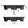 4 Drum Stackable Spill Pallets dimensions