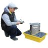 Spill drip tray with grate, 22 Litre