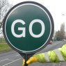 Stop and Go Traffic Control Sign