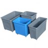 160 Litre Bottle Bin - Tarmac Black