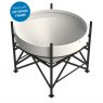 Enduramaxx 1500 Litre Cone Tank Open Top with 40° base